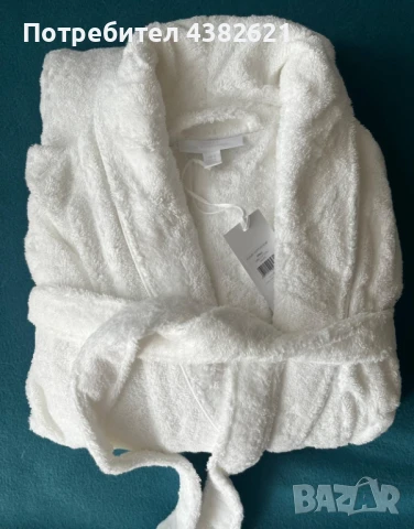 Унисекс класически халат от органичен памук