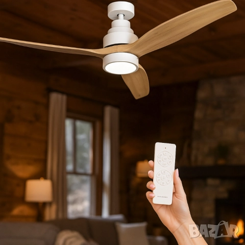 Таванен вентилатор с LED светлина -50% отстъпка -  Brizy Bright Ceiling Fan, снимка 8 - Друга електроника - 51926863