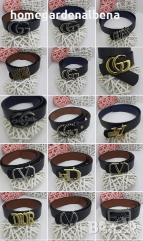 Дамски колан с метална катарама — еко кожа — различни модели и цветове