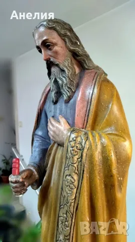 Фигура на светец с височина 76 см, снимка 5 - Декорация за дома - 50368149