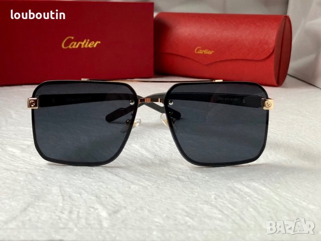 Cartier висок клас мъжки слънчеви очила с дървени дръжки, снимка 2 - Слънчеви и диоптрични очила - 42830684