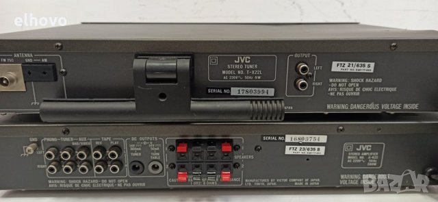 Стерео усилвател, тунер, JVC A-K22, T-X22L, снимка 7 - Ресийвъри, усилватели, смесителни пултове - 30814700