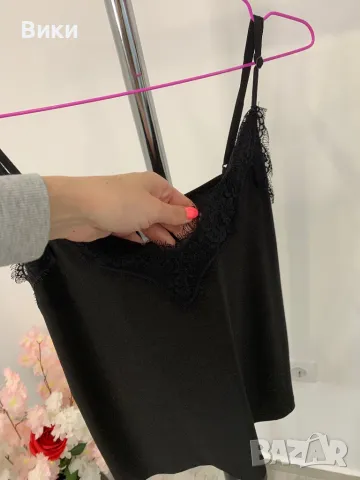 Потник с дантела размер S, подходящ и за М, снимка 2 - Потници - 50086015