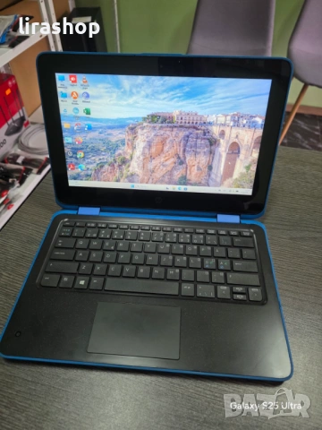 Лаптоп / таблет 11.6" HP ProBook x360 11 G3 EE Blue | 4 ядрен Silver N5000 / 8GB DDR4/ 128GB SSD, снимка 2 - Лаптопи за работа - 54205405