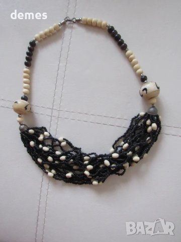 Традиционен индийско гердан-комбинация от пясъчна мъниста, снимка 2 - Колиета, медальони, синджири - 48350286