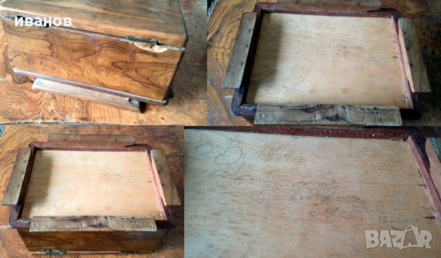 красива стара дървена кутия, снимка 6 - Антикварни и старинни предмети - 31026439