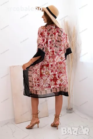 Дамска плажна туника с ориенталски мотив, 5цвята , снимка 4 - Туники - 50324499