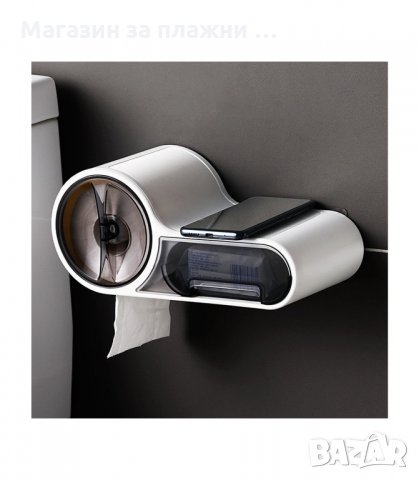 ДИСПЕНСЪР ЗА ТОАЛЕТНА ХАРТИЯ С ПОСТАВКА ЗА ТЕЛЕФОН И ЧЕКМЕДЖЕ - код 37500