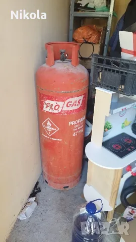 Бутилка за пропан Flogas 47кг - 92 литра, снимка 2 - Газови котлони - 55986482