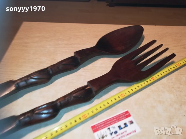 ГОЛЯМИ НОЖ И ВИЛИЦА 50см 2202212036, снимка 2 - Колекции - 31916243