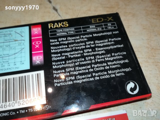 RAKS ED-X90 НОВА АУДИОКАСЕТА 0710211320, снимка 16 - Аудио касети - 34381281