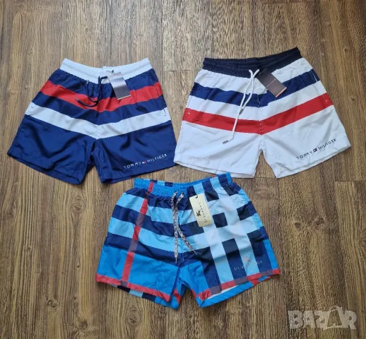 Страхотни мъжки къси шорти за плаж TOMMY HILFIGER & BURBERRY  бански  размер S,M, L,XL,2XL, 3XL , снимка 1