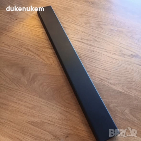 Магнитна лента за ножове 40 см, супер силен магнит, монтаж без пробиване, черен инокс, снимка 7 - Други - 52534692