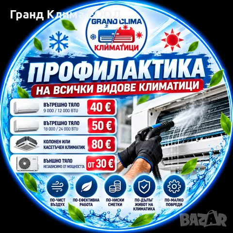 Профилактика на Климатици, снимка 2 - Климатици - 56539059