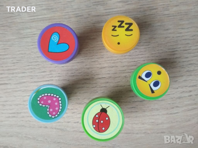 Комплект детски печати, печатчета за деца,  5 бр