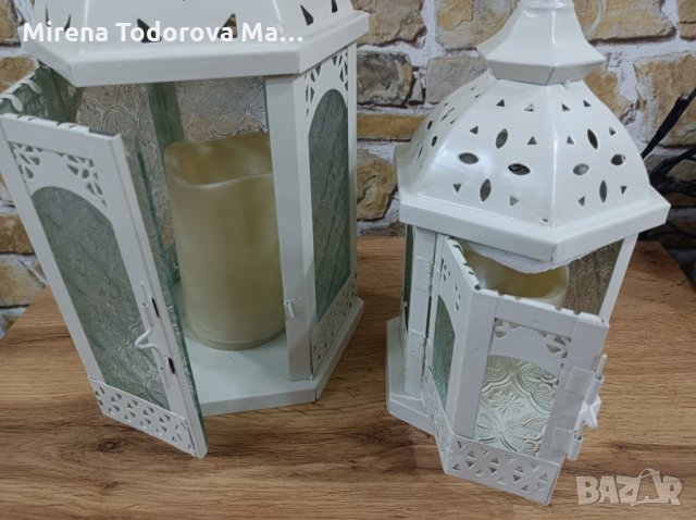 Градински метални фенери / свещник - два размера, снимка 2 - Други - 34938845