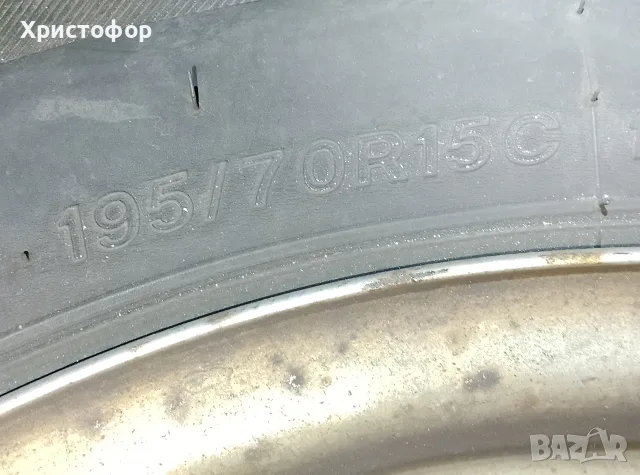 4бр. зимни гуми lassa с железни джанти 195/70R15 C, снимка 10 - Гуми и джанти - 56202645