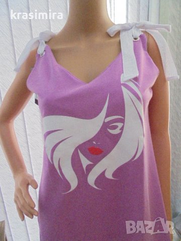летна рокличка в лилаво, снимка 3 - Рокли - 37548097