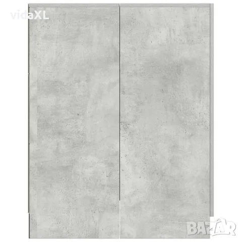 vidaXL Шкаф за пералня, бетонно сив, 70,5x71,5x91,5 см, снимка 5 - Шкафове - 56148215