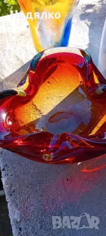 Винтидж ваза,пепелник Мурано,Бавария порцелан, снимка 2 - Други ценни предмети - 47526158
