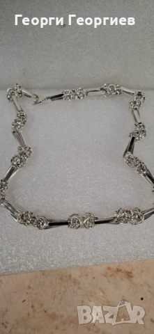 Сребърен ланец 925, снимка 7 - Колиета, медальони, синджири - 54125041