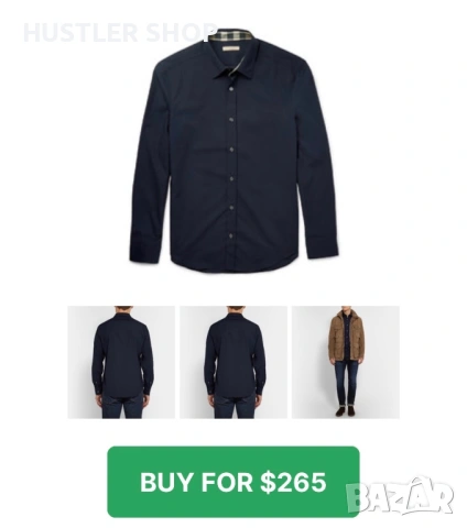 Мъжка риза BURBERRY. Размер XL, снимка 2 - Ризи - 54093497