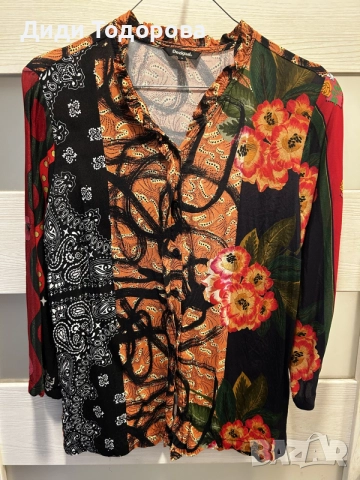 Оригинална дамска риза / блуза Desigual, снимка 2 - Ризи - 55951982
