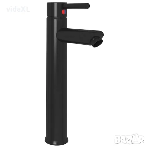 vidaXL Смесител за баня, черен, 12х30 см, снимка 3 - Смесители - 56146167