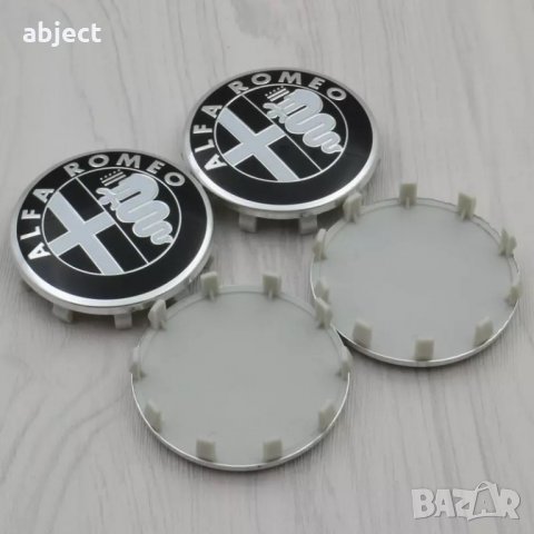 Капачки за джанти за Алфа Ромео 60мм три цвята, снимка 2 - Аксесоари и консумативи - 30346748