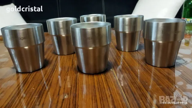 неръждаеми чаши с двойни стени 