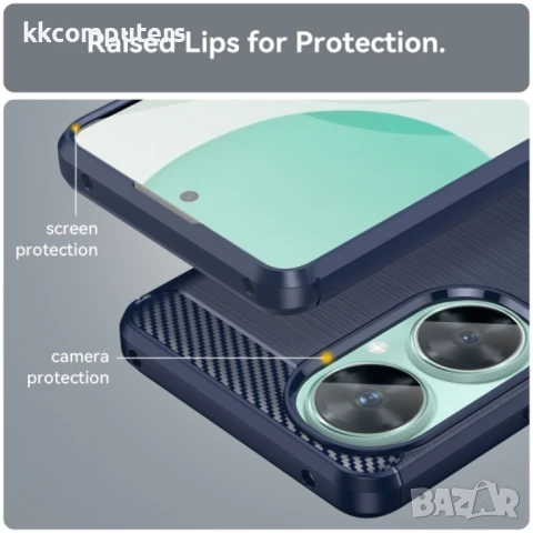Huawei nova 11i Удароустойчив Carbon Fiber Калъф и Протектор, снимка 12 - Калъфи, кейсове - 50659507