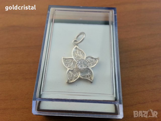 Сребърна висулка медальон , снимка 2 - Антикварни и старинни предмети - 42770944