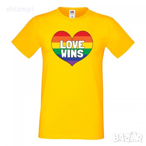Мъжка тениска Love Wins multicolor Прайд,Празник.Повод,Изненада, снимка 13 - Тениски - 37103331