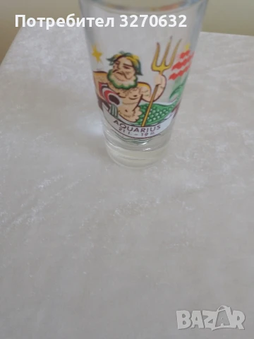 Стъклени зодиакални чаши с астрологически знаци, снимка 8 - Сервизи - 51029780