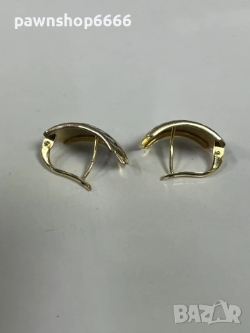 Златни обеци 14 карата, снимка 3 - Обеци - 53160908