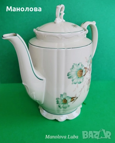 Порцеланов чайник Schlottenhof Arzberg Bavaria., снимка 4 - Други ценни предмети - 52729923