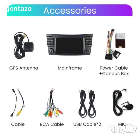 Мултимедия за Мерцедес W211 2002-2009 E-класа, снимка 6 - Аксесоари и консумативи - 42849397