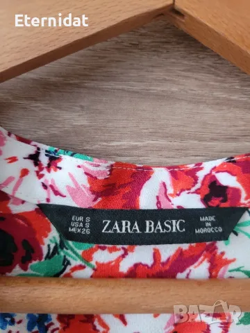 Блуза Zara цветя , снимка 8 - Блузи с дълъг ръкав и пуловери - 49908497