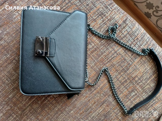 Чанта кожа черна, снимка 4 - Чанти - 42231713