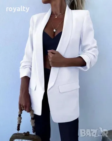 Бяло пролетно сако , снимка 5 - Сака - 49549256