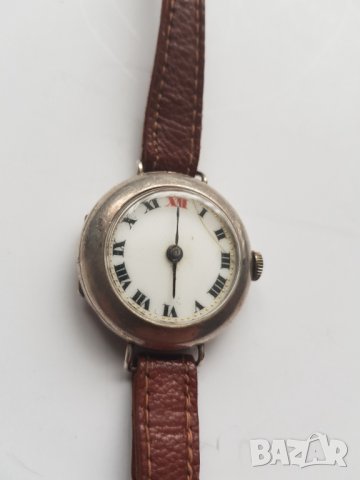 Стар сребърен механичен дамски часовник, снимка 4 - Антикварни и старинни предмети - 38972744