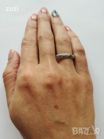 Сребърен пръстен, халка - 925 сребро 