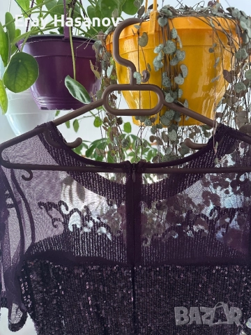 Елегантна вечерна рокля с пайети, снимка 5 - Рокли - 51567060