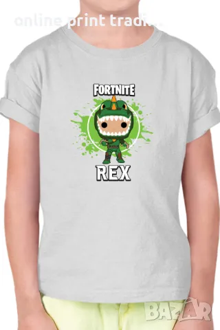 Детска тениска Фортнайт Fortnite Rex, снимка 4 - Детски тениски и потници - 48524320