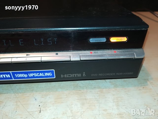 SONY RDR-HX680 160GB HDD/DVD RECORDER-ВНОС GERMANY 2011221138, снимка 9 - Плейъри, домашно кино, прожектори - 38731909