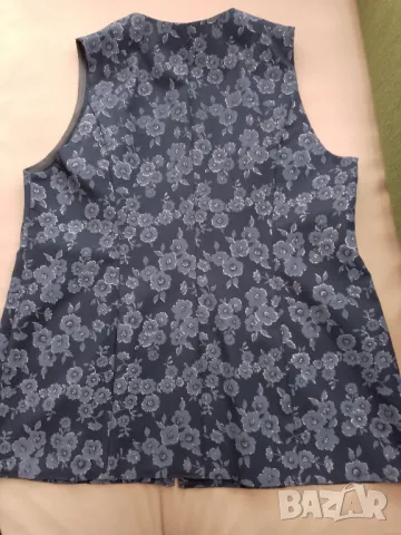 Дамска жилетка без ръкави от плат, елегантна , снимка 2 - Жилетки - 48546859