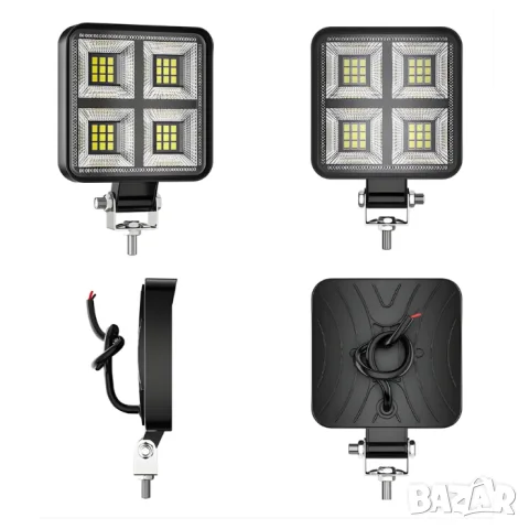 Квадратен LED халоген 18 W, снимка 2 - Аксесоари и консумативи - 55864016