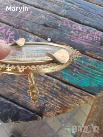 стар ретро пепелник позлатен Гърция , снимка 5 - Антикварни и старинни предмети - 54352089