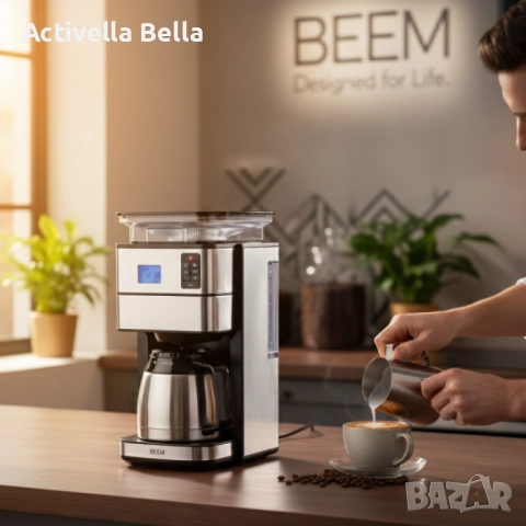 Филтърна кафемашина с мелачка и термокана BEEM BASIC SELECTION FRESH-AROMA-PERFECT II, снимка 4 - Кафемашини - 52533879