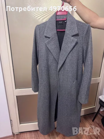 Дамско палто-сиво , oversize, снимка 2 - Палта, манта - 56453147